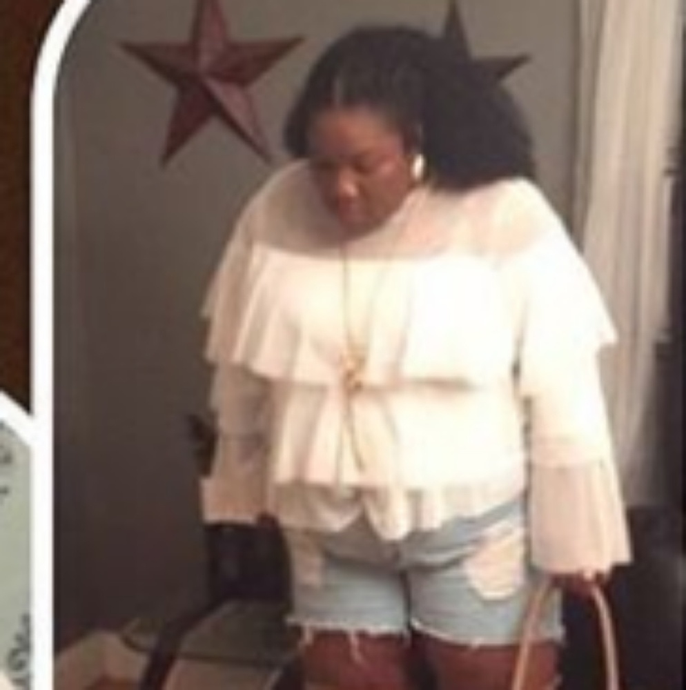 Sheer ruffle shirt